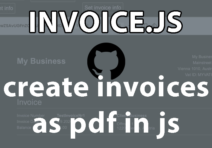 Rechnungen als PDF in JavaScript erstellen
